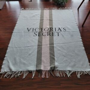 Victoria's Secret Striped Throw Blanket